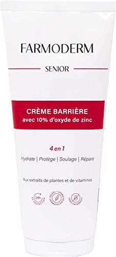 Farmoderm Senior Óxido de Zinc 10% – Crema Barrera Protectora para Irritación, Humedad, Rozaduras y Escaras, Crema Pañal Adultos, Cuidado de Piel Enrojecida o Envejecida