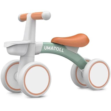 Umatoll Bicicleta sin Pedales para niños a Partir de 1 Año de Equilibrio, Juguetes Bebés de 12 a 24 Meses, Bici Bebe con Canasta, Pimera Bicicleta para Niños y Niñas como Regalo Cumpleaños (Verde)