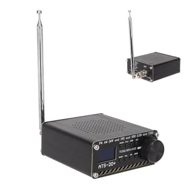 Receptor de Radio, Receptor Digital de Banda Mundial de Alta Sensibilidad ATS 20+, Compatible con FM Am LW SW SSB Profesional para Cocina Doméstica