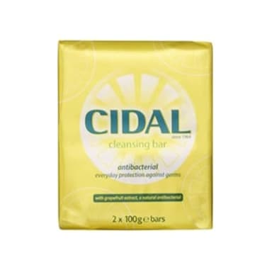 Cidal Jabón Antibacteriano con Extracto de Pomelo - 2 Barras de 100g