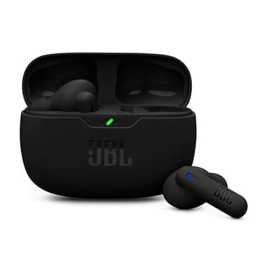 JBL Wave Beam 2, Auriculares True Wireless con cancelación de Ruido Activa, Bluetooth, hasta 40 hrs de autonomía, Sonido Pure Bass, Smart Ambient, Connexion multipunto, Negro