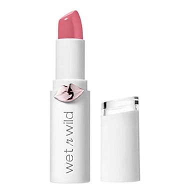 Wet n Wild Megalast Lipstick, Barra de Labios Hidratante con Color Intenso, con Acabado Brillante, Larga Duración, Vegana, Pinky Ring, Acabado Brillante