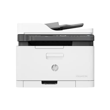 HP Color Laser MFP 179fnw 4ZB97A, Impresora Láser Color Multifunción, Imprime, Escanea, Copia y Fax, Wi-Fi, Ethernet, USB 2.0 Alta Velocidad, Smart App, Panel de Control LCD, Blanca