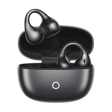 realme Buds Clip Wireless Earbuds, Open-Ear Bluetooth Earphones, 10.8 mm Dynamic Bass Driver, Bluetooth 5.4 with Mics, Up to 36 Hours Playback, IP55 Waterproof, Titanium Black