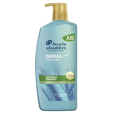 H&S DermaXPro Calmante Champú 800ml con Extracto de Aloe Vera y Complejo de Ceramida. Alivia el Cuero Cabelludo Seco y con Picor. Ayuda a Reforzar la Barrera de la Piel