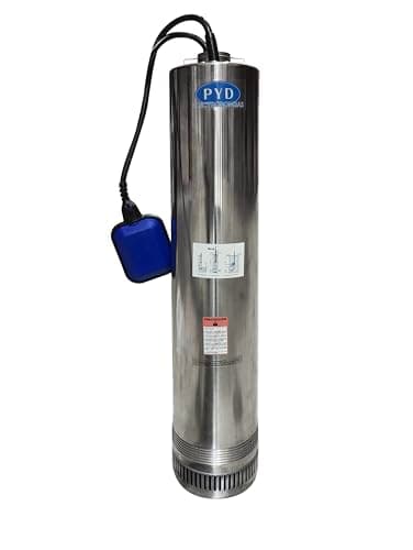 PYD AQUAPLUS-7 Bomba de pozo 2CV / 1500W elevación 75 metros, tamaño 5" Plata