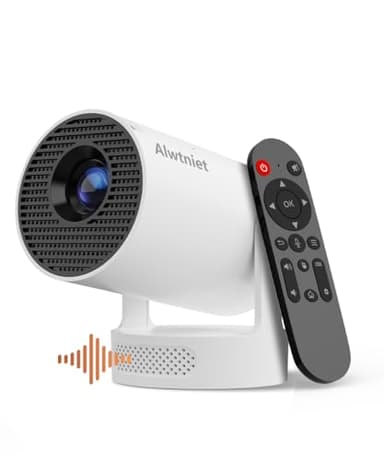 Mini Proyector, Proyector portátil Android 11, Wi-Fi 6 y Bluetooth 5.4, Altavoz de 5W, corrección Trapezoidal Vertical automática, rotación de 180°