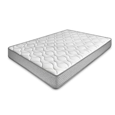 amuéblate online - Colchón Viscoelástico Carla (Doble Cara) Multicapa con Firmeza-Dureza Media-Alta, Altura 21cm, Antiácaros, Antibacerias e Hipoalergénico, 105 x 190