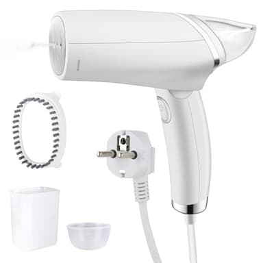 Planchas De Vapor Verticales, Plancha Vapor Vertical Plegable y Portátil, Depósito de agua de 100 ml extraíbleIdeal para Viajes, Hogar y Oficina, Apto para Todo Tipo de Ropa