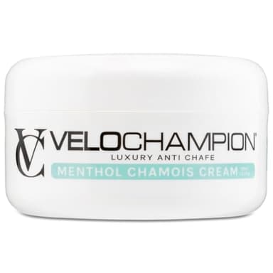 VeloChampion Crema Antirozaduras Lujosa Mentol para Ciclismo y Carrera | Crema Badana de Ciclismo Vegana | Reduce Fricción en Muslos y Pies (150ml)