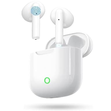 Auriculares Inalámbricos, Auriculares Bluetooth 5.4 In Ear,4 HD Mic con Reducción de Ruido ENC,58 Horas,Control Táctil,Cascos Inalambricos Bluetooth IP7 Impermeable Audifonos para iPhone/iOS/Android