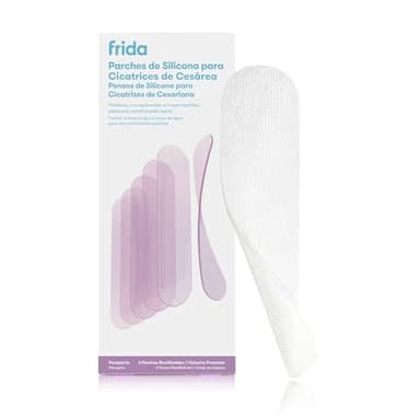 FridaMom Parches de Silicona para Cicatrices de Cesárea, 20 cm, 6 Unidades, Impermeables, Reutilizables, Grado Médico Profesional
