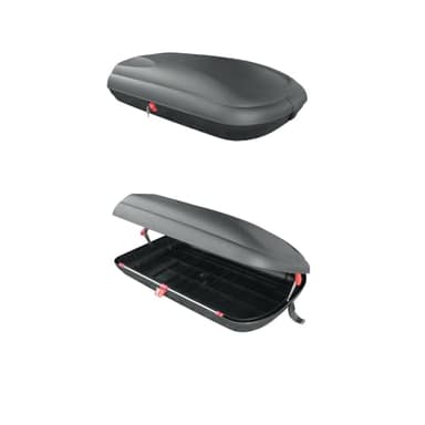 Ricambycar Cofre de techo Ricambycar BA320 320 L, con aspecto de carbono, con cierre centralizado
