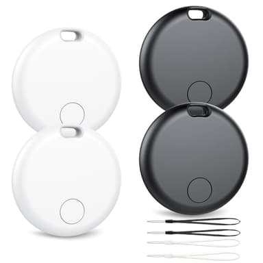 Android Smart Tracker Tag, Localizador Bluetooth Compatible con Google Find Hub (Solo Android), Air Tracker Tag Llavero para Maleta, Llaves, Equipaje, Impermeable IP68 (Paquete de 4)