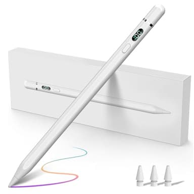 KOKABI Lápiz Stylus 1.ª Generación con Indicador LED de Encendido, Lápiz con Duración de la Batería Extralarga & Rechazo de Palma & Detección de Inclinación, Lápiz para Tablet iPad 2018-2024