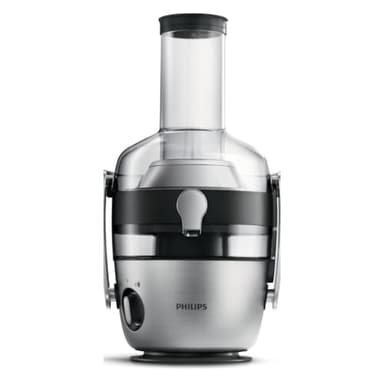 Philips Avance Collection Extractor de Zumo de Frutas y Verduras, Tecnología Fiberboost, Quickclean Plus Para una Limpieza Fácil, 1100 W, Plata, 2,1 l, Negro (HR1921/20)