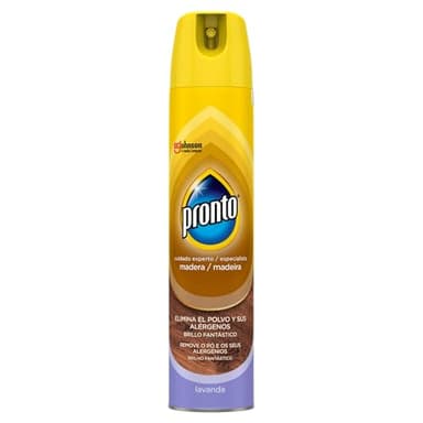 Pronto Classic Limpiador de Madera Lavanda, elimina el polvo y las huellas, aporta brillo y refrescante aroma, 250 ml