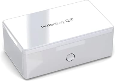 Audinell PerfectDry Q.R. - Caja de secado electrónico para audífonos - Rápido 45 min - Con ventilador - Deshumidificador y caja de secado del audífono - Elimina el sudor y