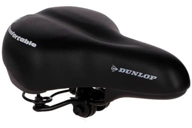 Dunlop Vehicle 871125241969 sillín de la Bicicleta de Gel PU 265 x 185 mm, Negro, PU 265 x 185 mm