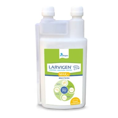 Bioplagen Larvigen MAX SC, Insecticida larvicida, Insecticida con efecto en todas las fases del ciclo de vida, Larvicida de acción prolongada + Adulticida de choque, Formato 250 ml