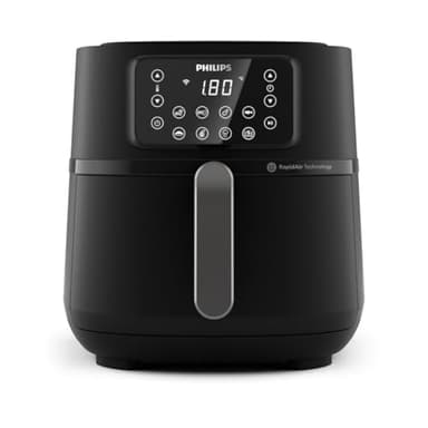 Philips Airfryer Serie 5000 XXL, WIFI, 7.2L (1.4Kg), Freidora De Aire con función 16 en 1, 90% Menos de grasa, Tecnología Rapid Air, Pantalla Digital, 8 preajustes, NutriU App con Recetas (HD9285/90)