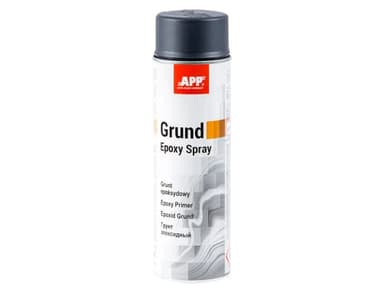 APP Epoxy Grund Imprimación Spray Epoxi | Imprimación Pintura Antióxido por Metal | Protección contra la corrosión | Gris oscuro | 500 ml