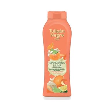 Tulipán Negro - Gel de Baño Mandarina y Lima, Refrescante e Hidratante, Gel de Ducha con Fragancia Cítrica Revitalizante, 650 ml