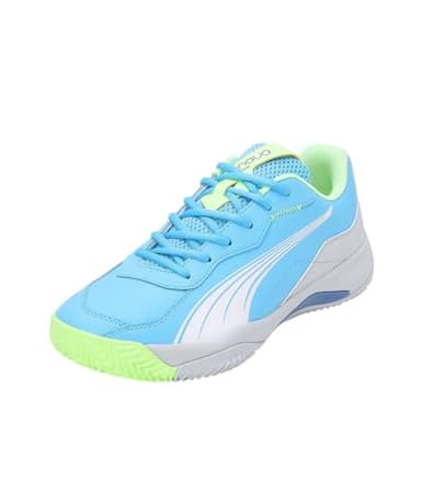PUMA Unisex Nova Smash Zapatos de tenis, Luminous Blue Puma White Glacial Gray, 45 EU