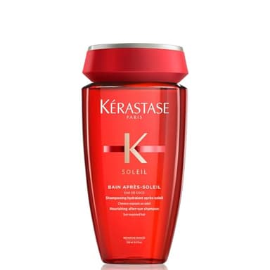 Kérastase Soleil, Champú Hidratante, Para pelo expuesto al sol, Antiencrespamiento y Protector Solar, Bain Après-Soleil, 250ml