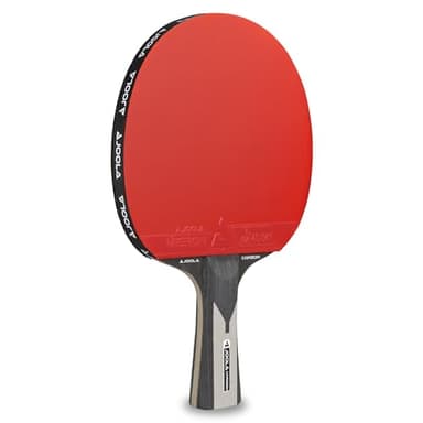 JOOLA 54206 Carbon X Pro - Raqueta de ping pong (7 estrellas, grosor de esponja de 2 mm), color negro y gris