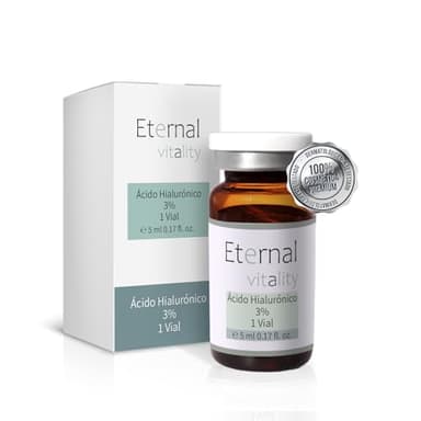 Ácido hialurónico estéril 3% para dermapen. Vial 5ml profesional. Microneedling facial avanzado. Ideal alternativa a acido hialuronico reticulado. Hidratación profunda sin irritantes ni perfumes