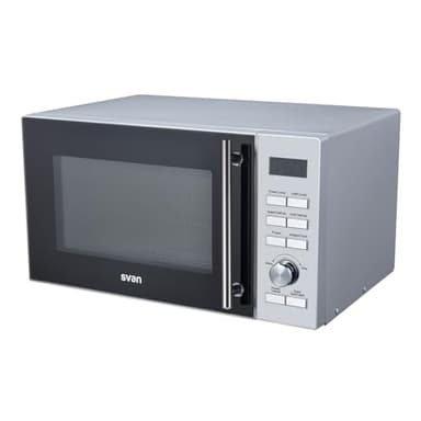 Svan Microondas 25 Litros Cerámico Inox SMWC25900DGN. 900W, 9 Programas, Modo Descongelación, Revestimiento Interior, Fácil Limpieza, Temporizador 95min.