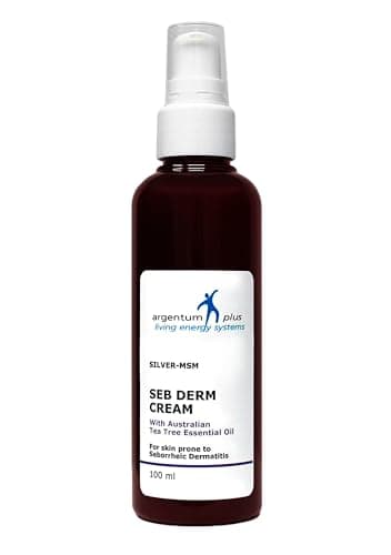 argentum plus - Crema Silver MSM Seb Derm con árbol de té australiano 100 ml | Para pieles propensas a la dermatitis seborreica