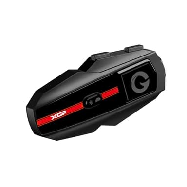 XGP Intercomunicador Casco Moto Bluetooth, Auriculares Moto para 2 Motociclistas 1000M Sistema de Comunicación, Audio Multitarea, Música Compartida, IP67 Impermeable, Universal Kit Manos Libres