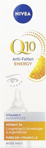 NIVEA Q10 - Crema antiarrugas para ojos con vitamina C y C Q10 puras (15 ml)