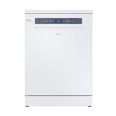 Candy Rapidò CF 5C7F1W, Lavavajillas 60 CM, 15 Servicios, Digital, WIFI, 8 Programas, Motor Inverter, Inicio Diferido 1-23H, Indicador Sal y Abrillantador, Tercera Bandeja, 47DB, Blanco