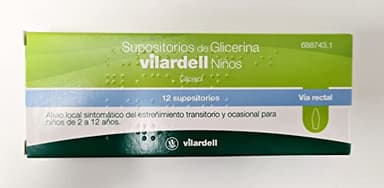 SUPOSITORIOS GLICERINA VILARDELL NIÑOS 12 SUPOSITORIOS