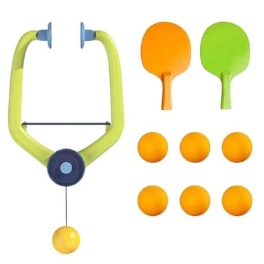 Juego de ping pong para puerta, juego de tenis de mesa ajustable para colgar, marco de puerta, entrenador de pingpong, marco de puerta, kit de inicio de ping pong con bates y pelotas de ping pong