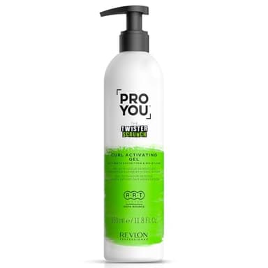 REVLON PROFESSIONAL ProYou Gel Activador de Rizos y Ondas para Cabello Curly, Máxima Definición e Hidratación, 350 ml, Gama Rizos The Twister Scrunch