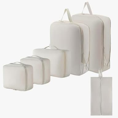 6 Pcs Organizador de Maletas para Viaje, Packing Cubes, Cubos de Embalaje, Bolsas Organizadoras Maleta, Organizadores Bolsas Maleta Organizadora Bolsos para Ropa Zapatos Viaje Mochilas(6 Estilos)