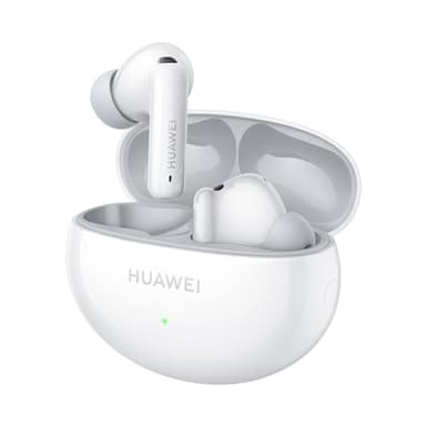 HUAWEI FreeBuds 6i, Cancelación Activa de Ruido 3.0 Inteligente, Bajos Impactantes, Carga Rápida, 35 Horas de Batería, Bluetooth 5.3, Grado de Protección IP54 contra el Polvo y el Agua, Blanco