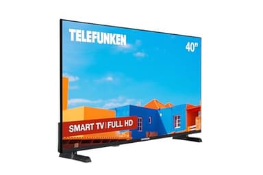 Telefunken 40DTFV725 2025 Smart TV Full HD HDR 1920 x 1080, 40 Pulgadas, Diseño sin Marcos, Dolby Audio