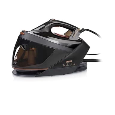 Princess Centro de planchado, 3000 W, 7,5 Bar de Presión, Depósito Extraíble de 1,5 L, Suela de Cerámica, 70 g/min Vapor Continuo, 250 g/min Golpe de Vapor, Apagado Automático, 323090