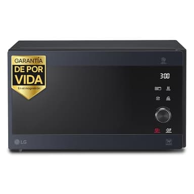 LG MH6565CPW - Microondas con Grill y Display Digital, de 25 Litros y 1000 W, Microondas LG con Función Smart Inverter y EasyClean, Cocina Más Rápido, Mantiene Sabor y Nutrientes, Color Negro