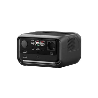 Estación de energía portátil EcoFlow RIVER 3 Plus, batería LFP de 286 Wh, salida de 1200 W, autonomía >16h para dispositivos <100 W, SAI en <10 ms, para acampadas y caravanas con generador solar