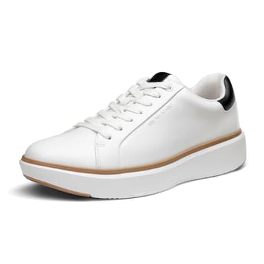 Bruno Marc Tenis casuales de vestir para hombre, Blanco, 44.5 EU