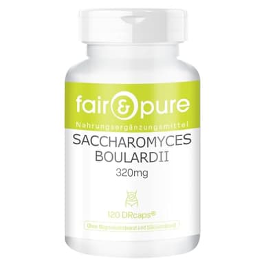 Fair & Pure® - Saccharomyces boulardii - 120 cápsulas - 6,4 mil millones de cultivos de microorganismos en DRcaps
