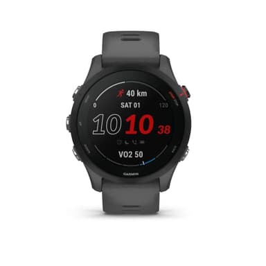 Garmin Forerunner 255, Reloj Inteligente para Correr con GPS, Pay, Autonomía de hasta 14 Días, Gris Pizarra (Reacondicionado)