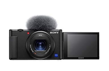 Sony ZV-1 - Cámara compacta Premium ZV1AB.CE3 Cargador Incluido (Sensor de Tipo 1,0, Lente F1.8-2.8 de 24 a 70 mm, vídeo 4K, Enfoque automático de Ojos, Pantalla inclinable, para Fotos y vídeos)