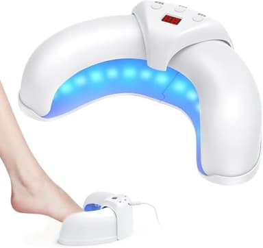 Aparato de Tratamiento Láser Micosis Uñas, Hongos de Uñas de los Pies Limpieza y Reparación de Uñas Láser de Hongos en las Uñas, Dispositivo de Tratamiento de Hongos en las Uñas 7minutos al día (A)